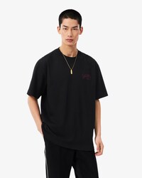 T-shirt in jersey di cotone spesso con ricamo