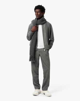 Polo con marchio jacquard slim fit