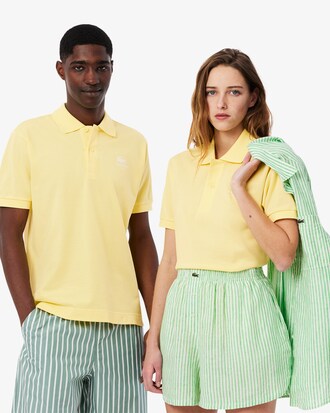 Polo dal taglio classico con logo stampato L.12.12