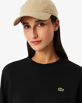 Felpa in pile girocollo relaxed fit