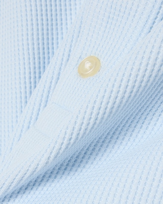 T-shirt Henley in maglia a nido d'ape