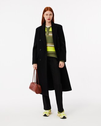 Maglione polo in maglia a costine