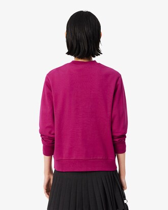 Felpa in pile girocollo relaxed fit