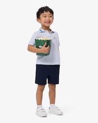 Shorts chino in twill di cotone elasticizzato