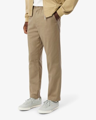 Pantaloni chino regular fit in gabardine di cotone