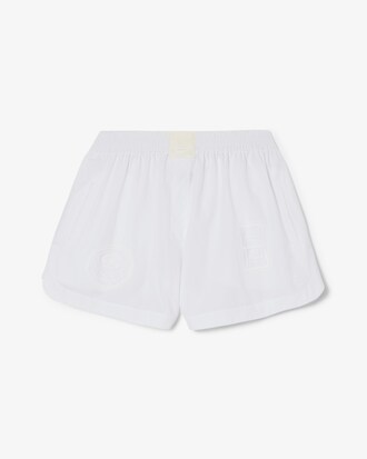 Shorts con stemma in pizzo Runway