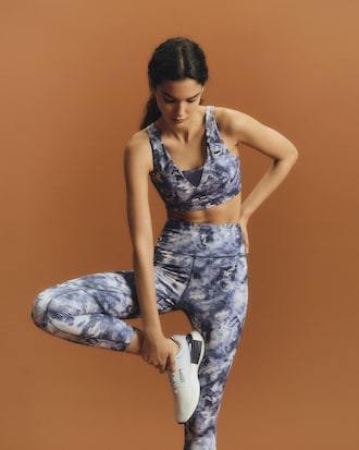 Leggings sportivi elasticizzati stampati ultra dry