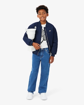 Jeans 5 tasche in denim elasticizzato