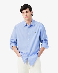 Camicia regular fit a righe in tessuto pinpoint