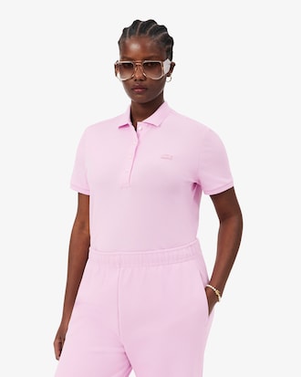 Polo da donna in piqu&eacute; di cotone stretch Lacoste slim fit