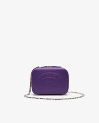 Borsa a tracolla da donna con zip in pelle martellata Croco Crew