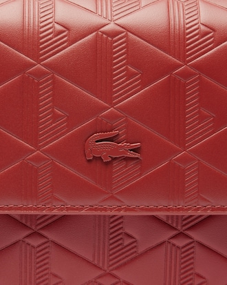 Borsa a spalla in pelle goffrata Maheki