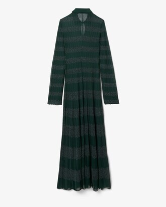 Maxiabito in maglia pointelle con collo a polo Runway