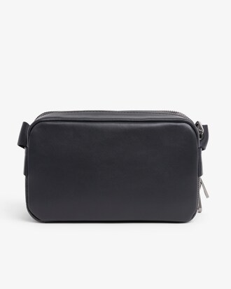 Borsa a tracolla in pelle con monogramma