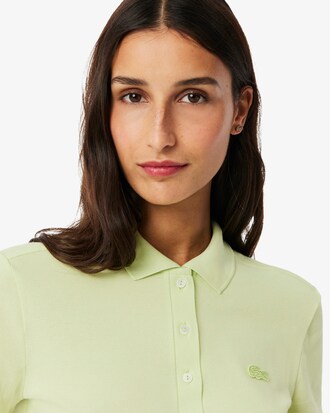 Polo da donna in piqu&eacute; di cotone stretch Lacoste slim fit