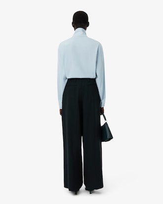 Pantaloni taglio ampio in misto lana Runway