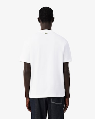 T-shirt con firma ricamata Made in France