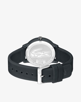 Orologio a 3 lancette in silicone nero Lacoste.12.12 Move