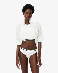 Slip a righe in vita in cotone