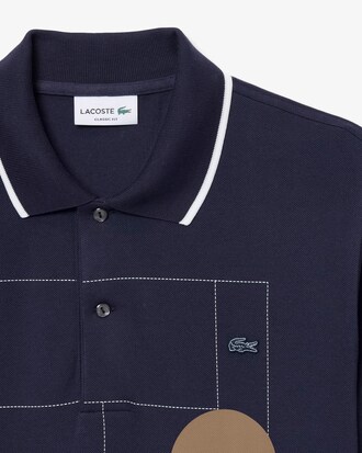 Polo grafica classic fit in piqu&eacute;