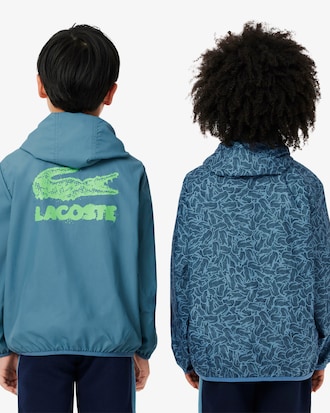 Giacca double face in taffetà con zip