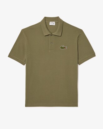 Polo loose fit in piqué con stemma L.12.12