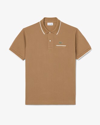 Polo classic fit L.12.12 con tasca e bordi a contrasto