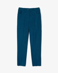 Pantaloni da donna in serge di cotone stretch slim fit