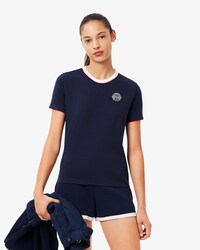 T-shirt da tennis Ultra Dry con badge Heritage