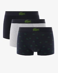 Pacco di 3 boxer con stampa Coccodrillo