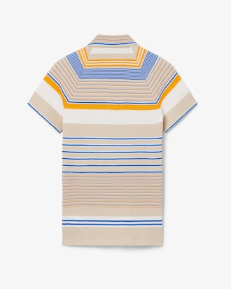Polo in piqu&eacute; a righe slim fit Runway