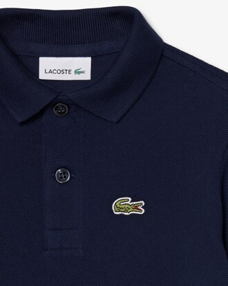 Polo a maniche lunghe in petit piqu&eacute;