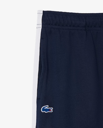 Pantaloni sportivi in tessuto felpato con dettaglio a righe