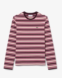 T-shirt a maniche lunghe in jersey a righe