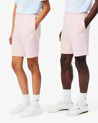 Shorts in cotone felpato stampato