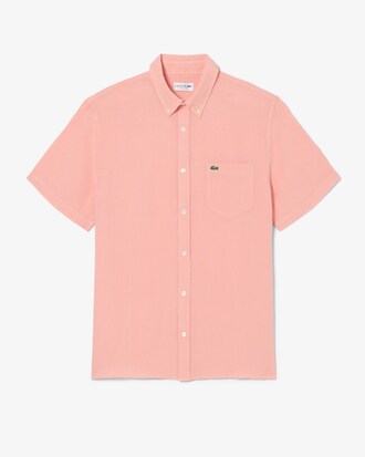 Camicia di lino a maniche corte