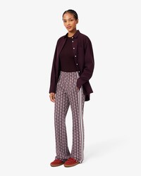 Pantaloni della tuta svasati con monogramma