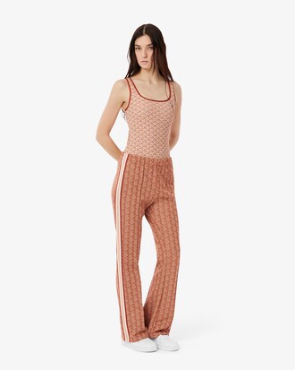 Pantaloni della tuta svasati con monogramma