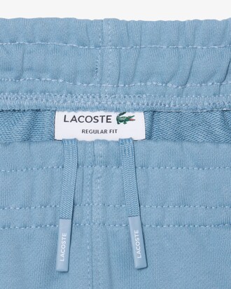Shorts in tessuto felpato con striscia con logo regular fit