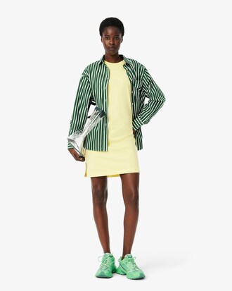 Abito t-shirt oversize in jersey con marchio