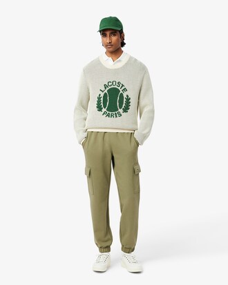 Pantaloni della tuta cargo in tessuto felpato