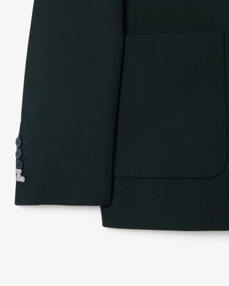 Blazer in misto lana con stemma
