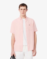 Camicia di lino a maniche corte