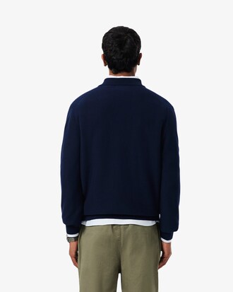Polo a maniche lunghe regular fit in maglia