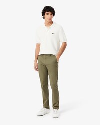 Pantaloni chino elasticizzati slim fit in twill