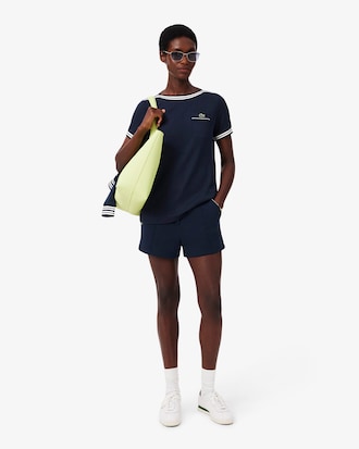 T-shirt con scollo a barchetta di produzione francese
