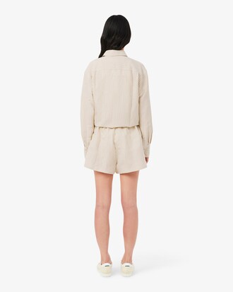 Shorts oversize in misto lino