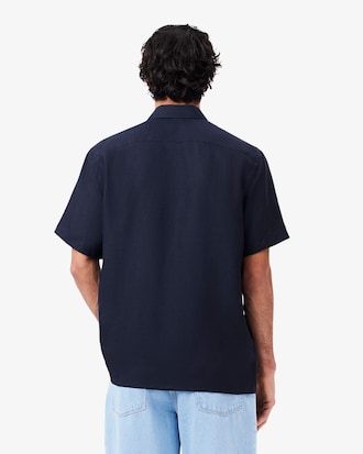 Camicia di lino a maniche corte