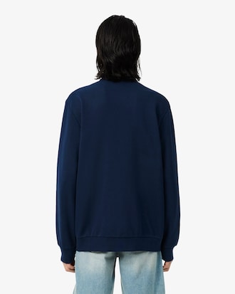Felpa in cotone con zip