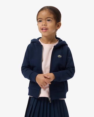 Felpa con zip unisex in tessuto felpato spazzolato